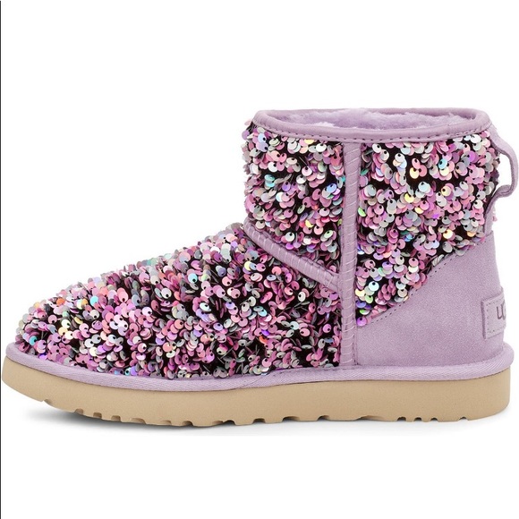 UGG Classic Mini Stellar Sequin Boots - Picture 3 of 4
